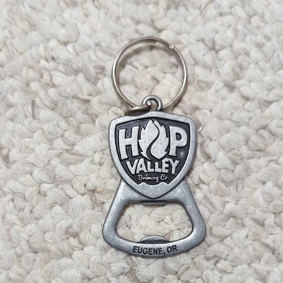 Other - Hop Valley Brewing Co. Silver Bottle Opener Keychain